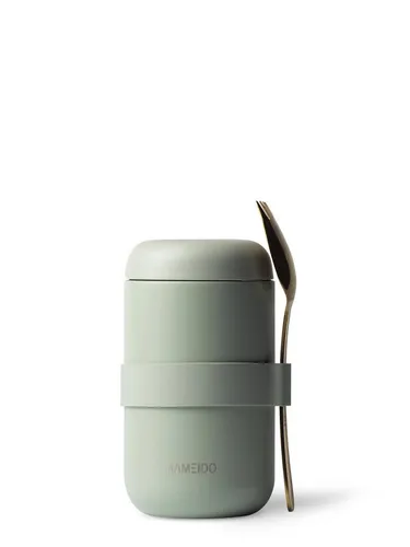 MAMEIDO Thermobehälter - Edelstahl, auslaufsicher mit Besteck, 500ml & 800ml - Thermobehälter für heiße und kalte Speisen, doppelwandige Isolierung aus Edelstahl 18/8, inklusive praktischem Gabel-Löffel-Besteck – ideal für Schule, Büro und unterwegs.