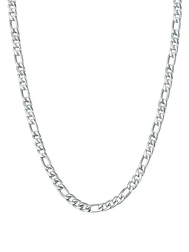 True Rebels Edelstahlkette silber - Ketten ohne Anhänger, hochglanzpolierte Edelstahlkette mit 50 cm Länge und robustem Karabinerverschluss – ideal für stilvolle Looks.