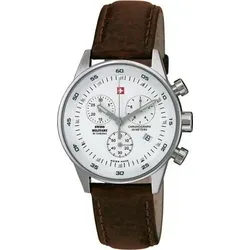 Swiss Military SM34005.04 Damenuhr Chronograph 36mm 5ATM - Braun/Weiß
