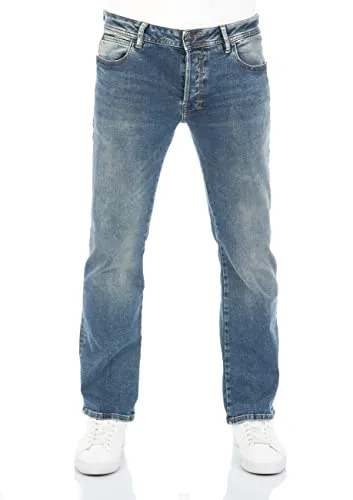 LTB Jeans Herren Stretch Roden Bootcut Jeanshose Hose Denim, Farbvariante:Maul Wash (53359), Größe:31W / 34L