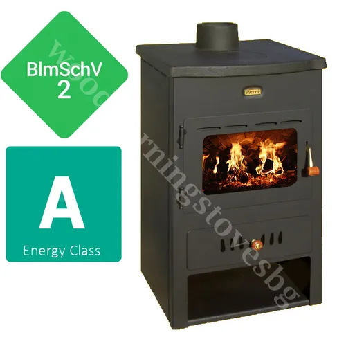 Produktbild Prity K1CP W8 Kaminofen Holzofen mit Warmwasserboiler