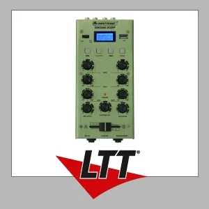 Omnitronic GNOME-202P Green: Kompakter 2-Kanal-DJ-Mixer - Mixer mit Bluetooth und MP3-Player, ideal für mobile DJs. Extrem leicht und kompakt, bietet er kabellosen Musikgenuss und intuitive Steuerung.