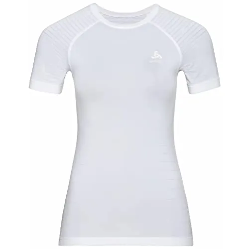 Odlo Damen PERFORMANCE LIGHT Funktionsunterwäsche Kurzarm Shirt, white, L