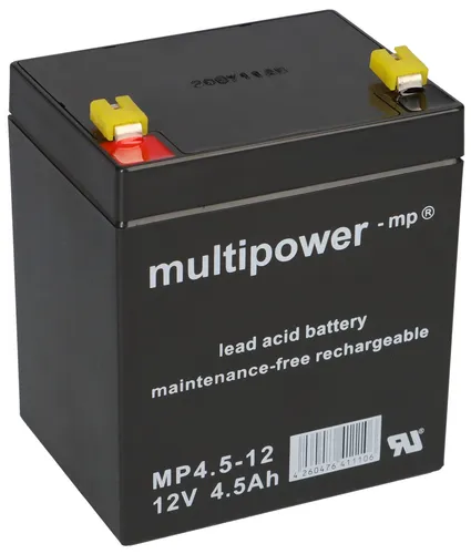 Produktbild Multipower Blei Akku MP4,5-12 12V 4,5Ah FG20451 LC-R124R5P S312/4S WP4.5-12 1 x