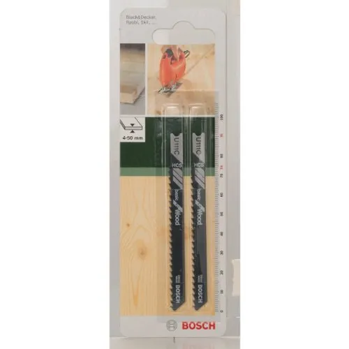 Bosch Accessories 2609256755 DIY Stichsägeblatt HCS U 111C HCS/U 111C/74 mm/3