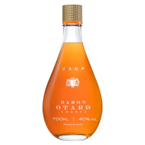 Baron Otard VSOP Cognac, 40 Vol.-%, 70 cl / 700 ml, Doppelt destillierter Premium-Cognac, gereift in Eichenfässern, mit floralen Noten und einem Hauch von Birne, Tabak sowie Madagaskar-Vanille
