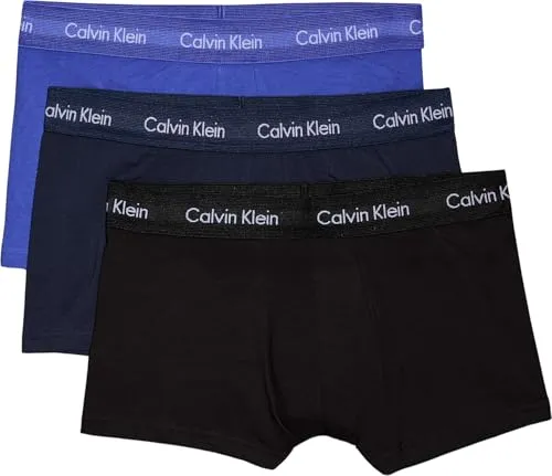 Calvin Klein Herren Boxershorts Low Rise Trunks - Retroshorts für Herren, atmungsaktive Baumwollqualität mit Stretch für optimalen Tragekomfort und figurbetonten Schnitt.