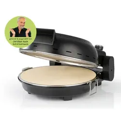 Rachs KOCHWERK Pizza Maker 1800W - Perfekte Pizzen in Minuten - Miniofen für knusprige Pizzen mit 1800 W Leistung. In nur 3-4 Minuten servierfertig, ausgestattet mit Pizzastein für perfekte Krusten.