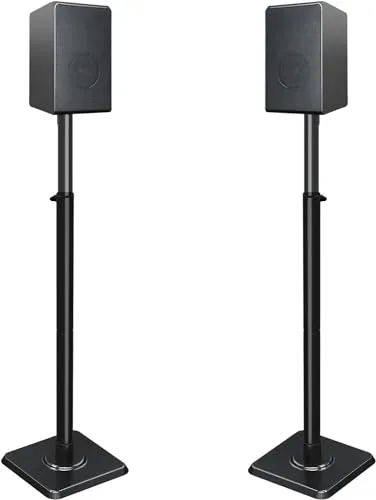 Mounting Dream höhenverstellbarer Lautsprecherständer für Satelliten bis 5KG, 2er-Set