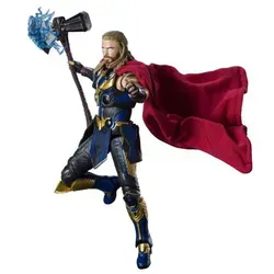 Bandai S.H.Figuarts PVC-Figur – Marvel: Thor (Thor: Love and Thunder) - Aufstellfiguren & Statuen, detailgetreue Actionfigur von Thor, ca. 16.5cm groß, ideal für Sammler und Marvel-Fans.