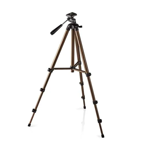 TronicXL 360° Kamerastativ Universal Dreibein - Leichtes Aluminium-Stativ für DSLR und Videokameras, max. Höhe 130 cm, ideal für Landschafts- und Sportfotografie, inklusive Tragetasche und Anti-Rutsch-Füßen.