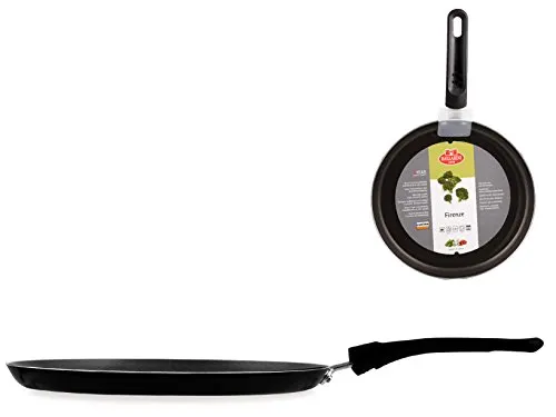 Ballarini Firenze Krepppfanne 1 Griff, Cortan, Schwarz, Durchmesser 25 cm