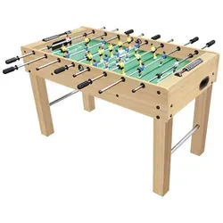 Natural Games Kickertisch 122 x 61 x 79 cm - VEDES Großhandel GmbH - Tischfußballtisch mit 8 verchromten Stahlstangen und 22 Spielern. Ideal für spannende Spiele mit Freunden oder Familie. Inklusive 2 Bällen, perfekt für Kinder ab 8 Jahren.