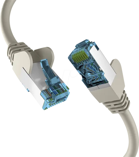 EFB RJ45 PATCHKABEL mit CAT7 ROHKABEL GRAU 1,5m