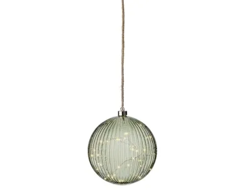 Lumineo LED Kugel grün/warmes Weiss 14cm