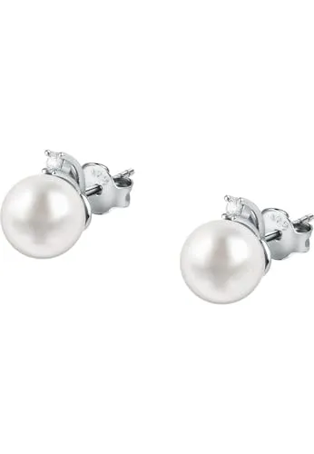 FAVS Damen-Ohrstecker 925er Silber Süßwasserperle One Size 89148316