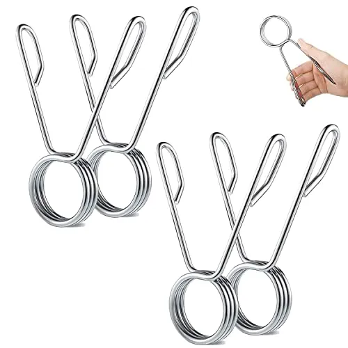 Stück Feststellscheiben 50 mm Lenkerverschlüsse Langhantel Lock Klemme Verriegelung Zange für Lenker Federschlösser, silber/schwarz, taglia unica, Für alle Jahreszeiten geeignet 4