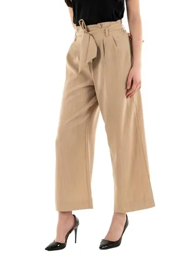 ONLY Damen Onlmarsa Solid Paperbag Pant, stylische Safari-Hose - Damen-Hosen mit modernem Paperbag-Style und bequemer Passform, ideal für lässige Looks.