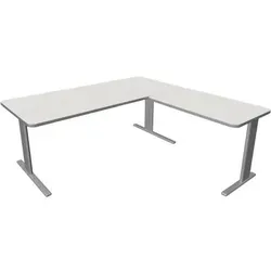Schreibtisch Unic BxTxH 180x80x75cm - Kinderschreibtisch mit abgerundeten Ecken und robustem C-Fuß Gestell, ideal für ergonomisches Lernen und Spielen.