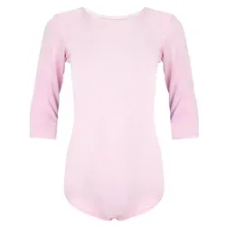 Aquarti Turnanzug Aquarti Mädchen Body 3/4 Arm Ballett Trikot rosa 122