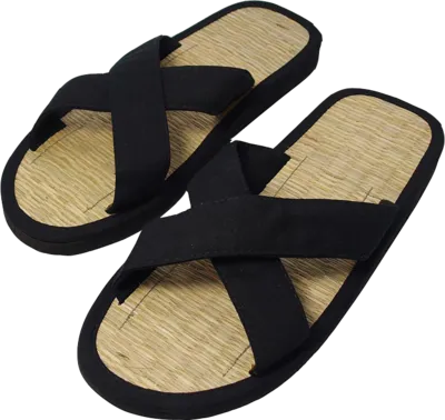 ZIMTLATSCHEN Baumwolle Gr.37/38 schwarz 1 St von Spinnrad