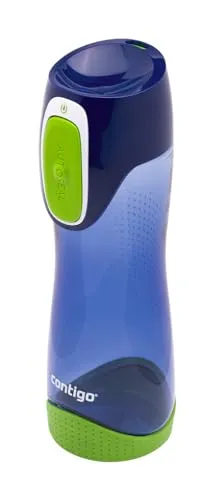 Contigo Trinkflasche Swish Autoseal, große BPA-freie Kunststoff Wasserflasche für Kinder, 100% auslaufsicher mit automatischer Verriegelung, für Sport, Kindergarten, Kita, Schule, 500 ml