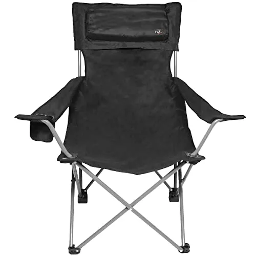 MFH Fox Outdoor Deluxe Klappstuhl Schwarz