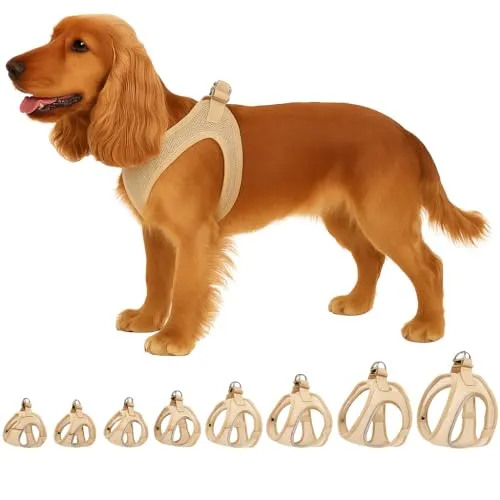 Hundegeschirr - hundegeschirr mittelgroße Hunde - M - Flamingo Harness Step&Go Bento Beige