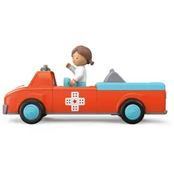 SIKU 0145 - Toddys Anna Amby Rettungswagen mit Figur - Spielzeugautos mit Light & Sound, ideal für kleine Helden, die in Notfällen helfen wollen!