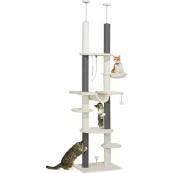 PawHut Deckenhoch Kratzbaum 225-255 cm
