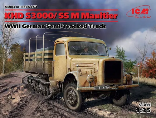 KHD S3000/SS M Maultier WWII German Semi-Tracked Truck / 1:35 - ICM