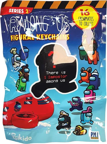Among Us Figural Keychains Serie 2, offiziell lizenzierter Crewmate-Schlüsselanhänger, Blind Bag