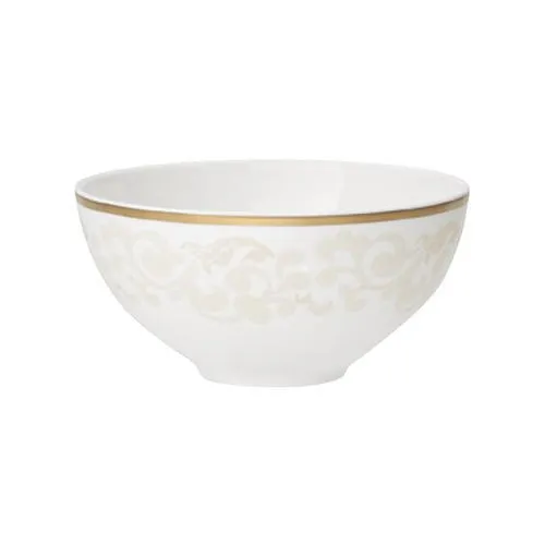 Villeroy & Boch Ivoire Schälchen 11 cm - Elegantes rundes Schälchen aus hochwertigem Porzellan, ideal für Snacks oder Dips. Mit edlem Goldrand und 11 cm Durchmesser, perfekt für stilvolle Tischdekoration.