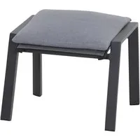 Siena Garden Valencia Hocker Aluminium Ranotex - Gewebe, stilvoll und komfortabel für entspannte Stunden im Freien