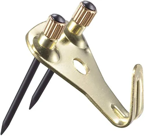 Pack 50 lbs Bilderrahmen-Aufhänger Haken mit Nägeln - Befestigungen für Bilder, robust und vielseitig, tragen bis zu 50 kg, ideal für Fotos und Spiegel ohne große Wandlöcher.