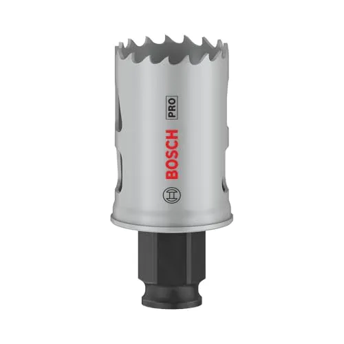 Bosch 1x PRO Multi Material Power Change Plus Lochsäge (für Weichholz, Trockenbauwand, Ø 32 mm, Professional Zubehör Bohrmaschine)