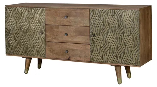 Sideboard aus Savana-Mangoholz, 76 cm x 160 cm x 40 cm von Giner y Colomer