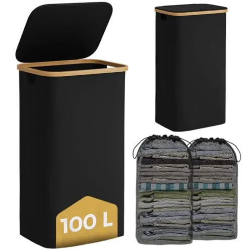 Wäschekörbe Schwarz von Bellamio