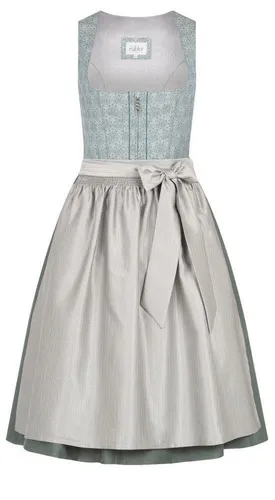Nübler Dirndl Midi Dirndl Efia in Petrol von Nübler