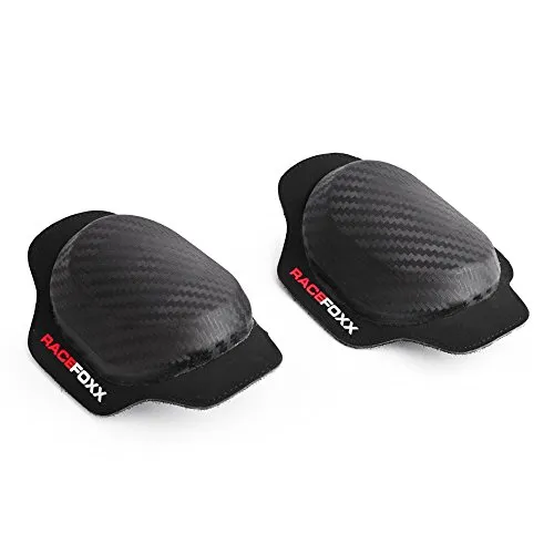 RACEFOXX Knieschleifer, Knieprotektor, Schleifer, Protektor, Lederkombi, Paar, Carbonoptik, Carbon