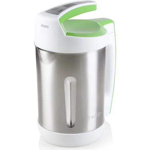 DOMO DO705BL Suppenbereiter - Mixer mit 6 Einstellungen für individuelle Suppen, 2L Edelstahlbehälter für bis zu 6 Portionen und Rezeptbuch für kreative Kochideen.