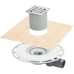 Viega Advantix Badablauf 565701 DN 50 - Hochwertiger Ablauf für geflieste Duschen - Sanitärinstallation mit herausnehmbarem Geruchverschluss und robuster Edelstahl-Oberfläche. Ideal für Verbundabdichtungen und hohe Belastungen bis 300 kg.