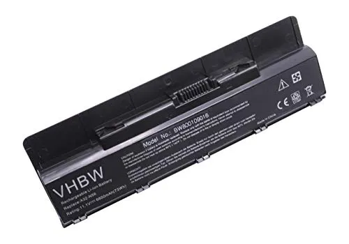 vhbw Akku kompatibel mit Asus N56VJ, N56VM, N56VZ, N76, N76V, N76VJ, N76VM, N76VZ Notebook (6600mAh, 10,8V, Li-Ion)
