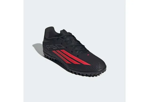 adidas Performance F50 CLUB TURF Fußballschuh – Schwarz – 42 2/3 EU - Sportlicher Fußballschuh für Kunstrasen und Hartplätze, mit robustem Obermaterial aus Synthetik und Textil. Ideal für ein präzises Spiel mit Multinockenprofil für optimalen Grip.