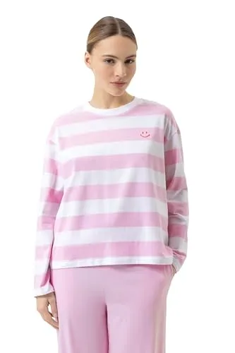 Mey Damen Pyjamaoberteil in Pink - Bequemes Pyjamaoberteil aus einer Baumwolle-Elasthan-Mischung für optimalen Tragekomfort. Ideal für entspannte Nächte und gemütliche Tage.