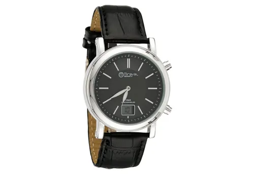 Miraval Fun-Armbanduhr mit Lederarmband - Elegante Funk-Armbanduhr für Herren mit 42 mm Durchmesser, DCF77-Signal für sekundengenaue Zeit und digitale Datumsanzeige. Hochwertiges Lederarmband, ideal für jeden Anlass.