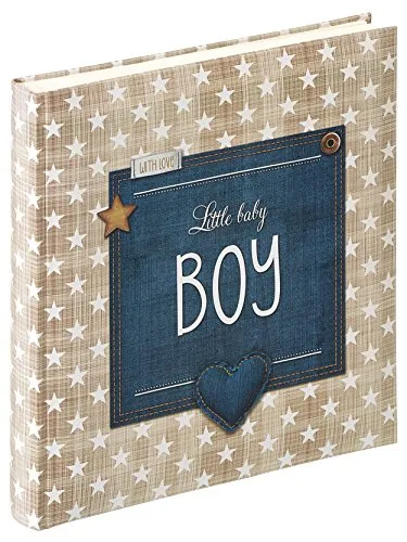 walther design Fotoalbum blau 28 x 30,5 cm Babyalbum, Baby Little Baby UK-100-L