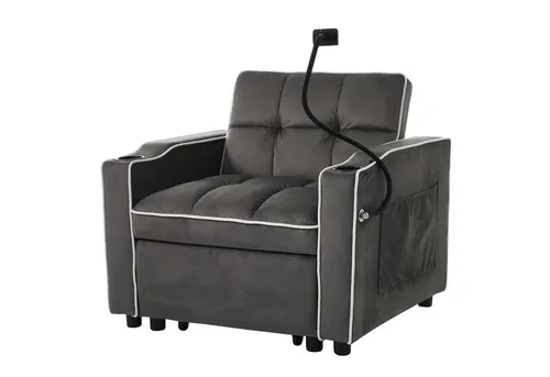 autolock Sessel 3-in-1 Ausziehbares Sessel, Einzel-Schlafsofa, Schlafstuhl, mit Relaxfunktion