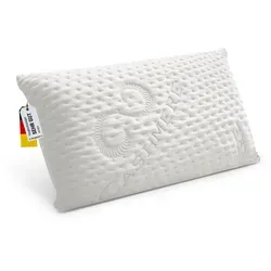 Orthopädisches Viscokissen Nackenstützkissen 13 cm hoch - Kissen für optimalen Schlafkomfort, druckentlastend mit Memory-Effekt und allergikerfreundlichem Bezug, Made in Germany.