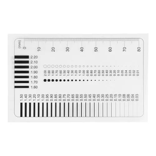 Produktbild Rissbreitenlehre, Beton-Risslehre, Breite, Lineal, Breite, Risslehre (CW-02, 1 Stück)